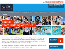 Tablet Screenshot of halifaxteambuilding.com